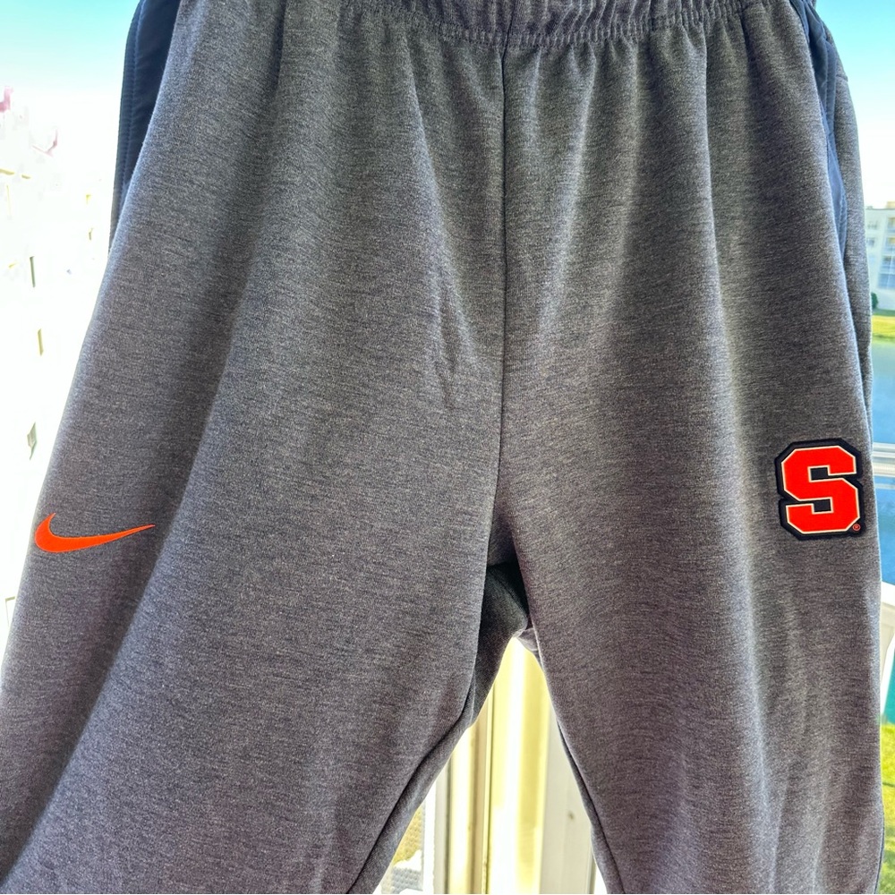 Nike Dryfit Warm Team Tapered Blue Syracuse Orange Thick Sweatpants, Size XL